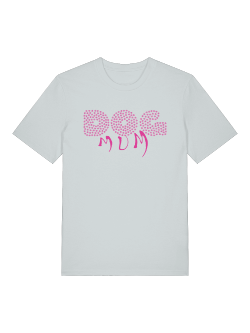 Milkis Way T-Shirt mit pinkem Dog Mum Print als nachhaltiges Geschenk für Hundemama