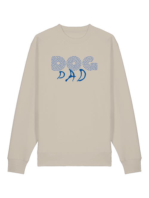 Beiges Sweatshirt mit Hundepfote Print von Milkis Way für Hundeliebhaber